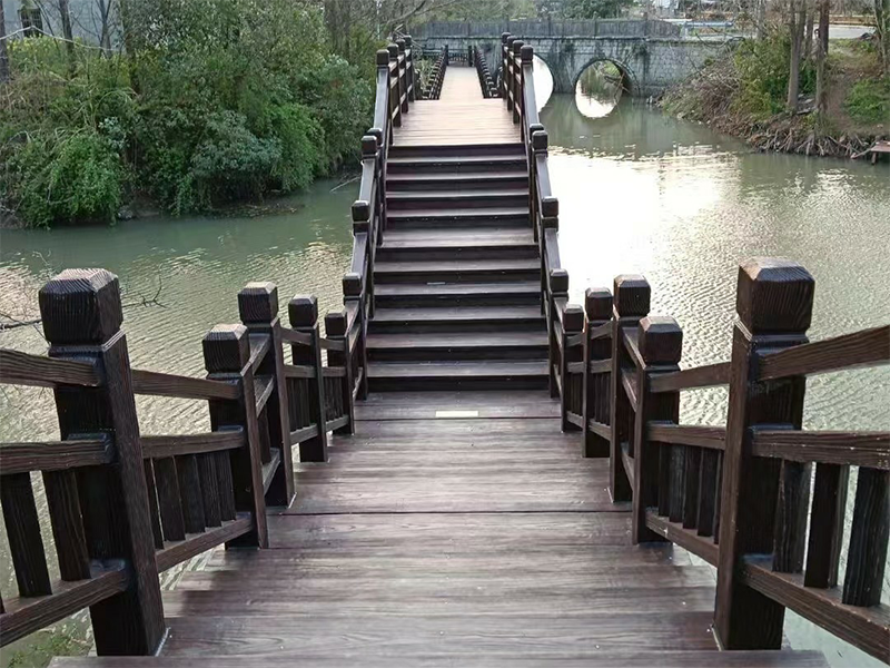 無機(jī)礦粉仿木橋